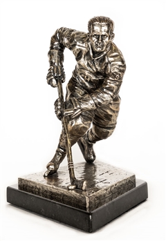 Maurice Richard "Never Give Up" Limited-Edition Silver-Plated Bronze Statue #120/299 (9")