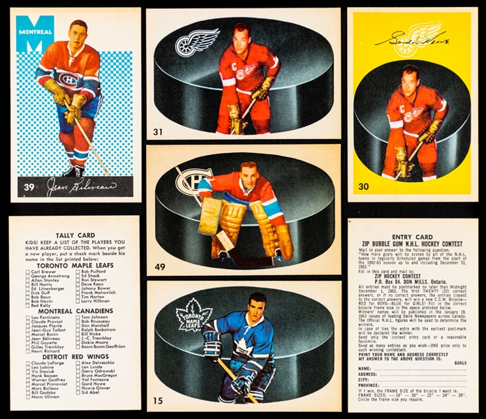 1962-63 Parkhurst Hockey Complete 56-Card Mid-Grade Set