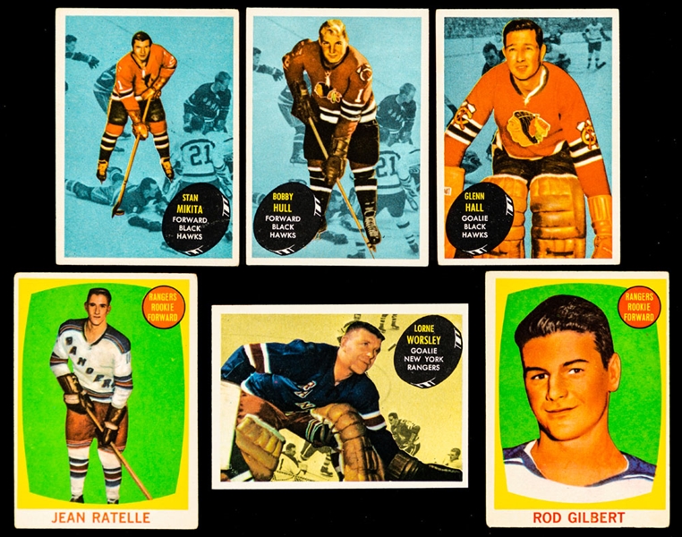 1961-62 Topps Hockey Complete 66-Card Set