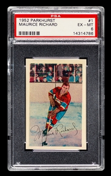 1952-53 Parkhurst Hockey Card #1 HOFer Maurice Richard - Graded PSA 6