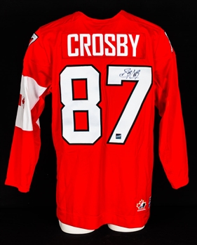 Sidney Crosby Signed Team Canada 2014 Sochi Olympics Captains Jersey with COA