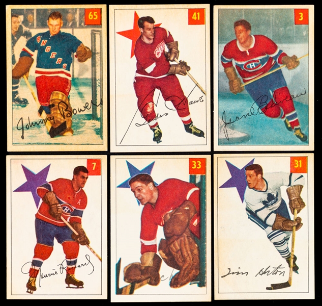 1954-55 Parkhurst Hockey Complete 100-Card Set 