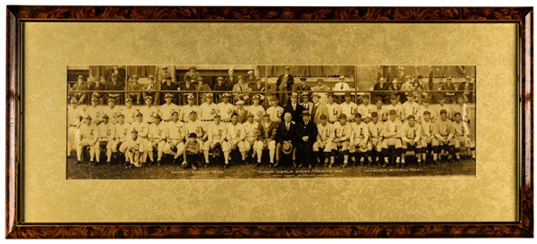 Toronto Maple Leafs Baseball Club (International League) and Louisville Colonels (American Association) 1926 Junior World Series Framed Panoramic Team Photo (29  x 8  )