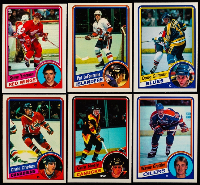 1984-85 and 1986-87 O-Pee-Chee Hockey Complete Sets (2) - Steve Yzerman and Patrick Roy Rookie Cards