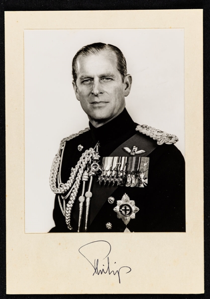 Prince Philip (Duke of Edinburgh) Signed 1973 Royal Visit (Canada) Portrait Photo with Great Provenance