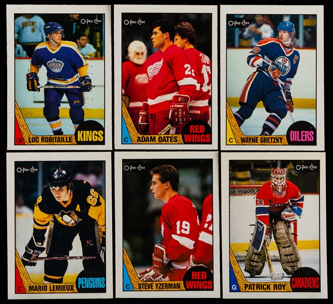 1987-88, 1988-89 and 1989-90 O-Pee-Chee Hockey Complete Sets