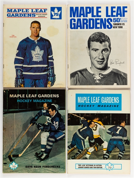 Vintage 1960s/70 NHL Hockey Programs (45) and 1950s to 1980s Hockey Magazine (205) Collection of Approx 250 