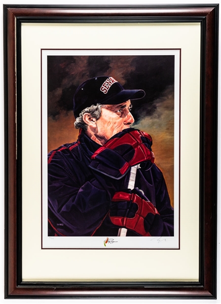 Roger Neilson Signed Ottawa Senators Framed Limited-Edition Lithographs (2)