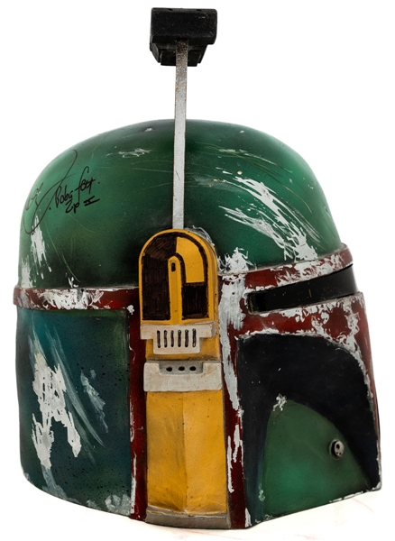 Jeremy Bulloch and Daniel Logan Dual-Signed Star Wars Boba Fett Replica Helmet with JSA LOA