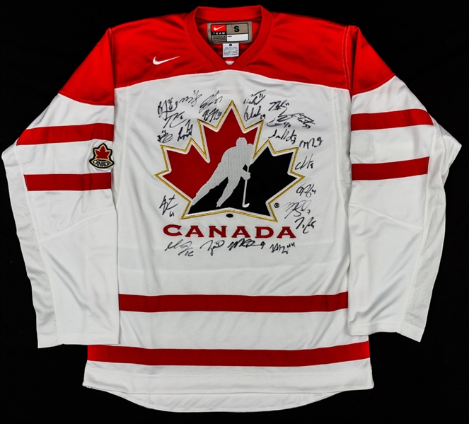 Team Canada 2017 IIHF World Hockey Championships Team-Signed Jersey by 23 with LOA
