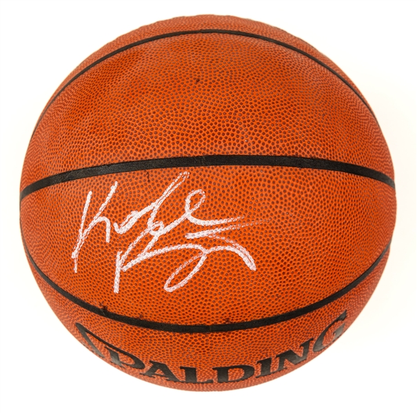 Kobe Bryant Signed Spalding Basketball with JSA LOA 