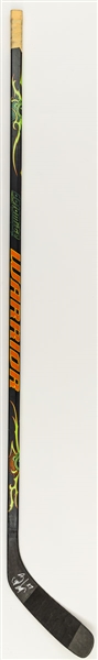 Scott Niedermayers 2007-08 Anaheim Ducks Signed Warrior Dolomite Game-Used Stick 