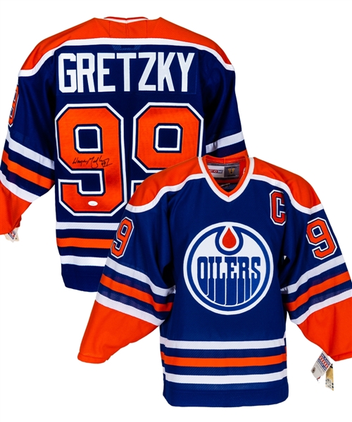 Wayne Gretzky Signed Edmonton Oilers Captains Jersey with JSA LOA 