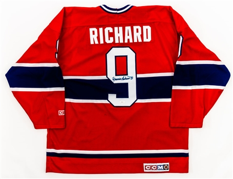 Deceased HOFer Maurice Richard Signed Montreal Canadiens Captains Jersey with JSA LOA 