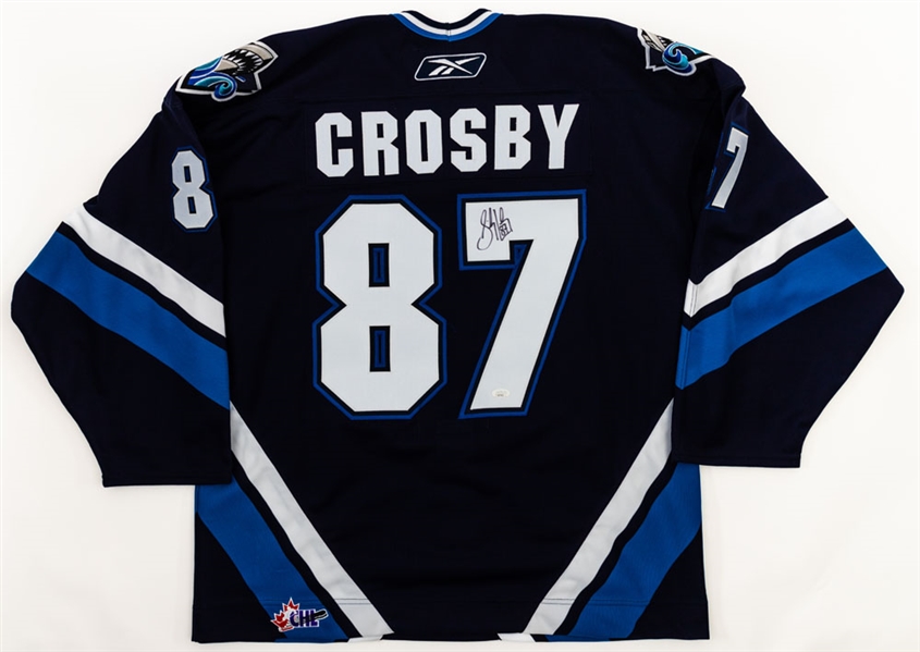 Sidney Crosby Signed Rimouski Oceanic Jersey with JSA LOA 
