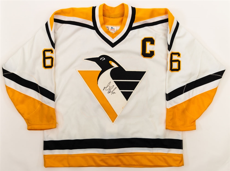 Mario Lemieux Signed Pittsburgh Penguins Captains Jersey with JSA LOA 