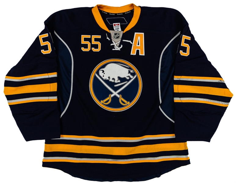 Jochen Hecht’s 2009-10 Buffalo Sabres Game-Worn Alternate Captain’s Third Jersey 