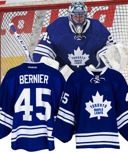 Jonathan Berniers 2015-16 Toronto Maple Leafs Game-Worn Alternate Jersey - Photo-Matched!