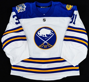 Chad Johnsons 2018 NHL Winter Classic Buffalo Sabres Game-Worn First Period Jersey
