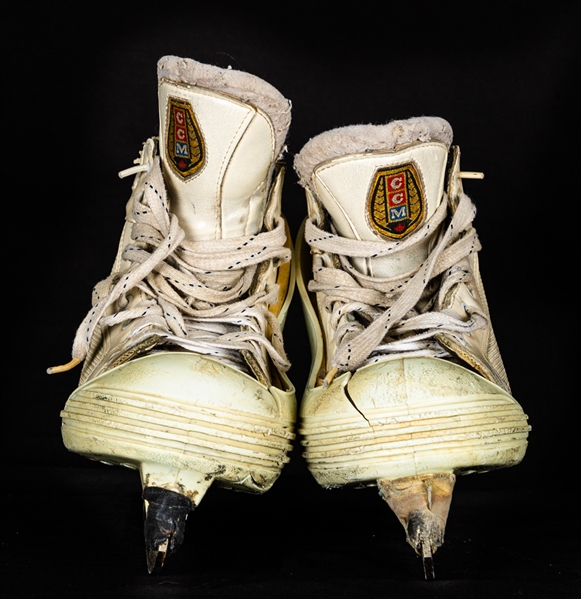 Grant Fuhr’s Early-to-Mid-1990s Buffalo Sabres/Los Angeles Kings/St. Louis Blue CCM Tacks Game-Used Goalie Skates