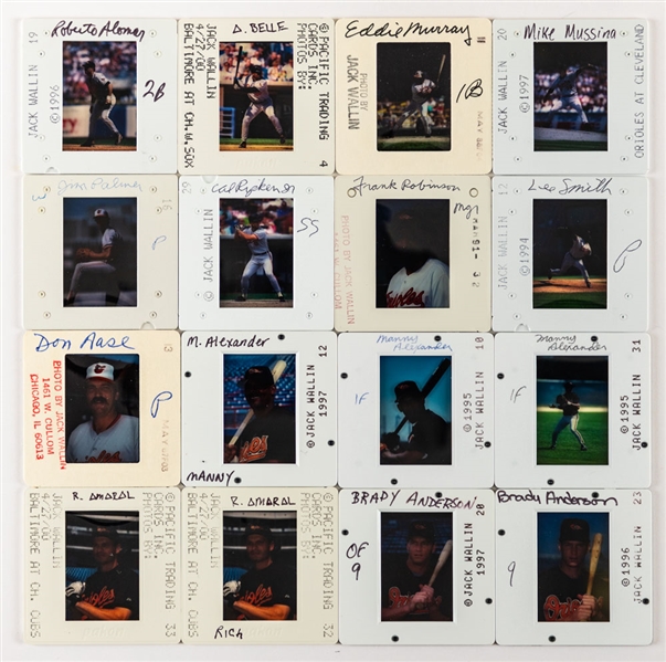 Baltimore Orioles 1981 to 2000 35mm Colour Transparency Slide Collection of 270