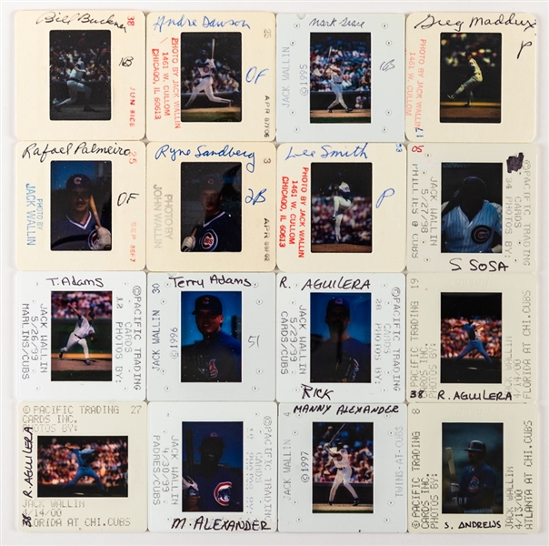 Chicago Cubs 1981 to 2000 35mm Colour Transparency Slide Collection of 425