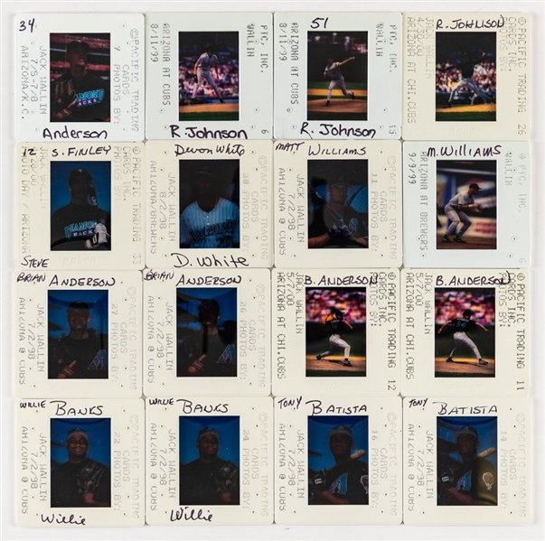 Arizona Diamondbacks 1998 to 2000 35mm Colour Transparency Slide Collection of 120