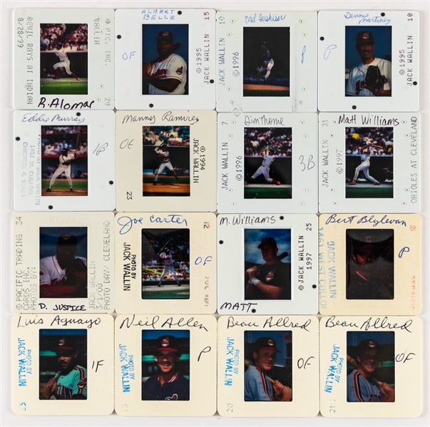 Cleveland Indians 1981 to 2000 35mm Colour Transparency Slide Collection of 380