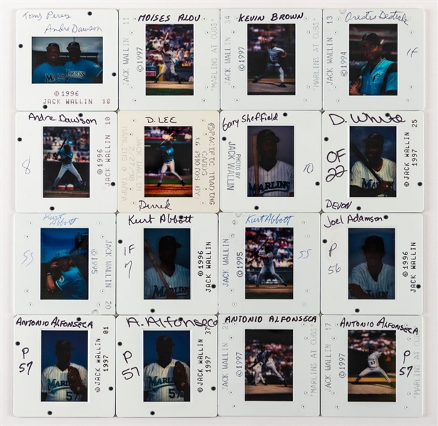 Florida Marlins 1993 to 2000 35mm Colour Transparency Slide Collection of 360