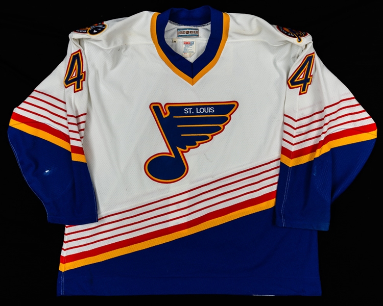 Rick Zombos 1994-95 St. Louis Blues Game-Worn Jersey 