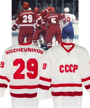 Alexander Kozhevnikovs Circa 1984 Russian National Team / CCCP Game-Worn Jersey