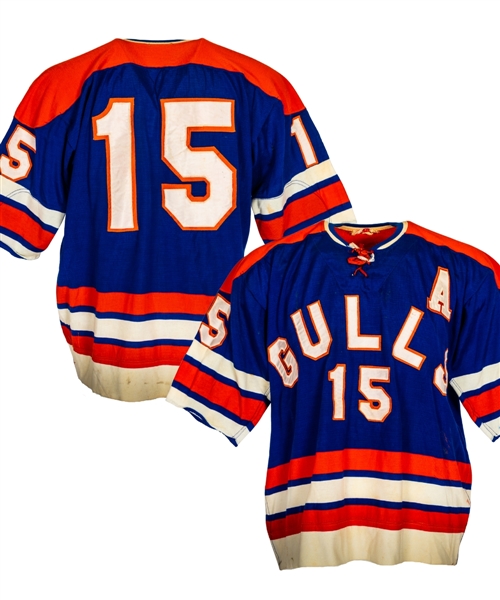 Len Ronsons Early-1970s WHL San Diego Gulls Game-Worn Alternate Captains Jersey