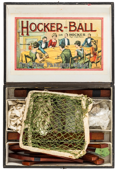 Vintage Turn-of-the-Century Hocker Ball Parlour Game in Original Box