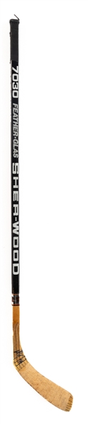 Paul Coffeys 1991-92 Pittsburgh Penguins Signed Sher-Wood PMP 7030 Game-Used Stick