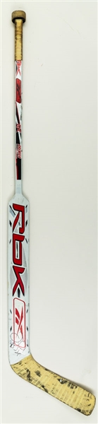 Justin Pogges 2006 Team Canada World Jr Champions Signed RBK 6K Premier Game-Used Stick