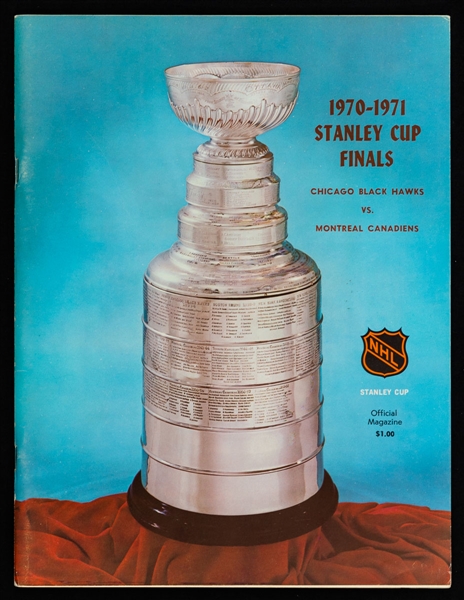 May 18th 1971 and May 10th 1973 Stanley Cup Finals Cup-Winning Game Programs (2) - Montreal Canadiens vs Chicago Black Hawks