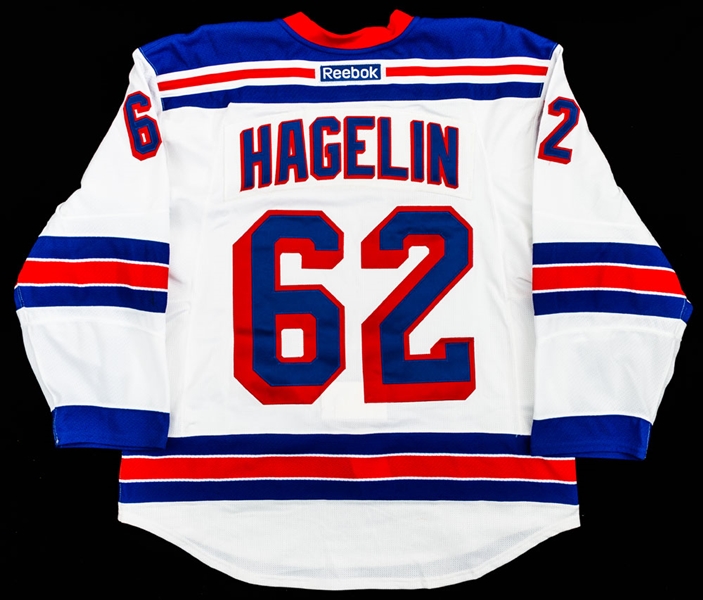 Carl Hagelin’s 2011-12 New York Rangers Game-Issued Rookie Season Jersey with Steiner LOA