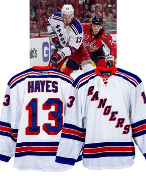 Kevin Hayes’ 2014-15 New York Rangers Game-Worn Rookie Season Playoffs Jersey with Steiner LOA – Photo-Matched! 