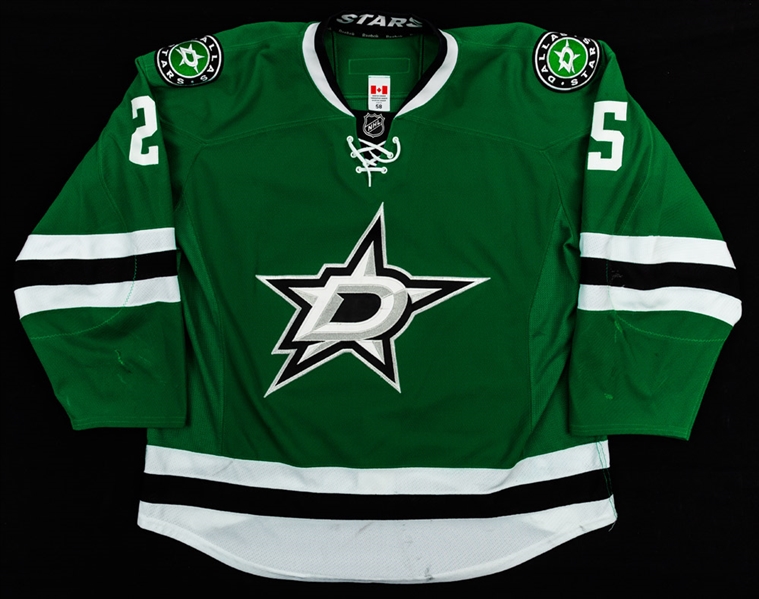 Brett Richie’s 2014-15 Dallas Stars "NHL Debut - 1st NHL Goal" Game-Worn Rookie Season Jersey with Team LOA 