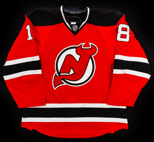 Niclas Bergfors’ 2008-09 New Jersey Devils Game-Worn Rookie Season Jersey with Team LOA