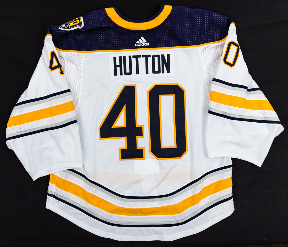 Carter Hutton 2019-20 Buffalo Sabres 50th Back-up Alternate Jersey Set 2 -  NHL Auctions