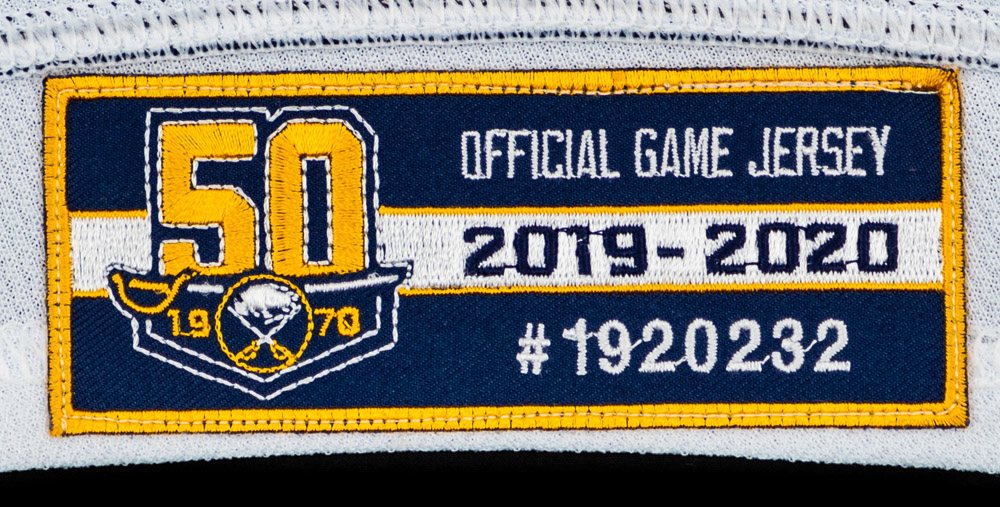 Carter Hutton 2019-20 Buffalo Sabres 50th Back-up Alternate Jersey Set 2 -  NHL Auctions