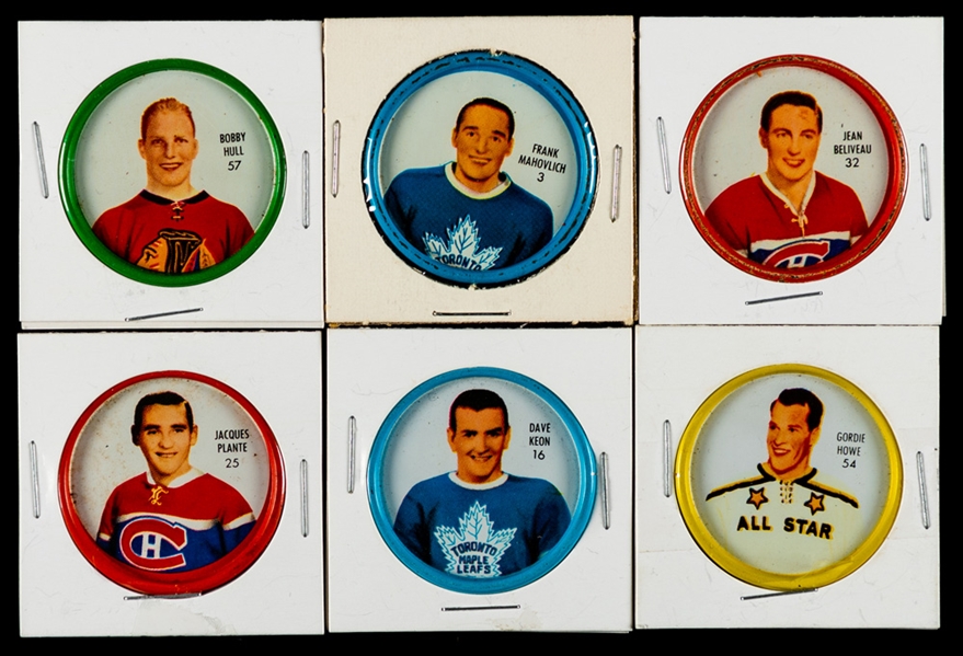1962-63 Shirriff Hockey Coins Complete Set of 60