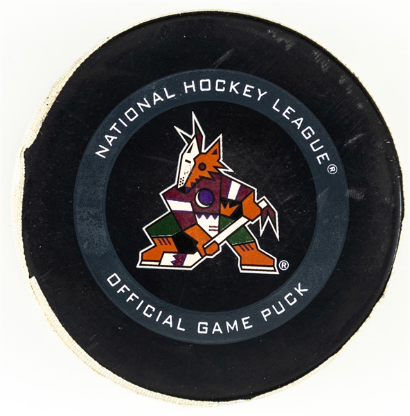 Kirill Kaprizov’s Minnesota Wild April 19th 2021 Goal Puck – Season Goal #18 of 27 / Career Goal #18 – Calder Memorial Trophy Winning Season! 