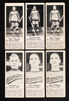 1926 Dominion Chocolate Athletic Stars Multi-Sports Cards (with Tabs - 37) Including 11 Hockey Cards