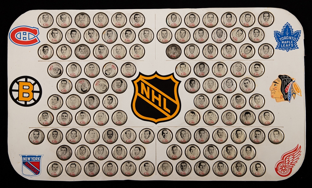 1964-65 Coca-Cola Hockey Bottle Cap Complete Set of 108