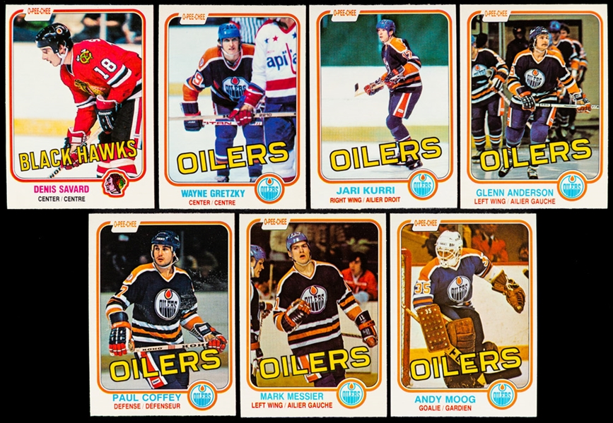 1981-82, 1982-83 and 1983-84 O-Pee-Chee Hockey Complete Sets