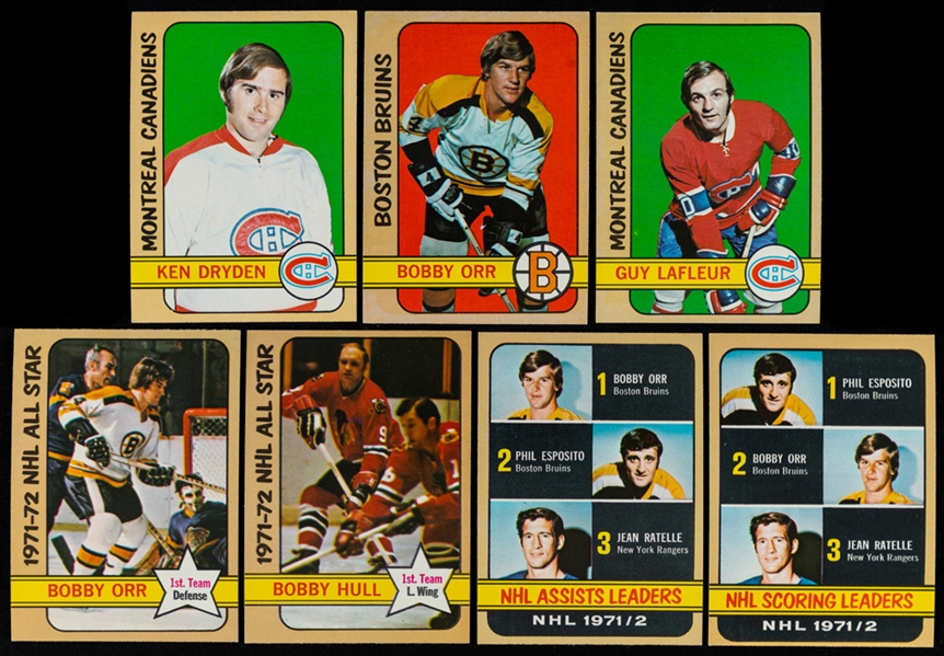 1972-73 Topps Hockey Complete Mid-To-High-Grade 176-Card Set