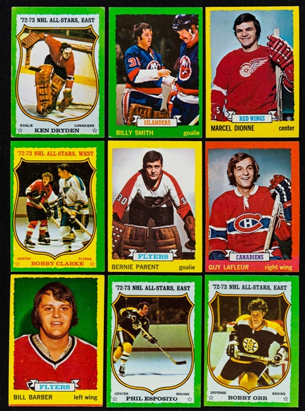 1973-74 Topps Hockey Near Complete Set (197/198) and 1974-75 Topps Hockey Near Complete High-Grade Set (263/264)