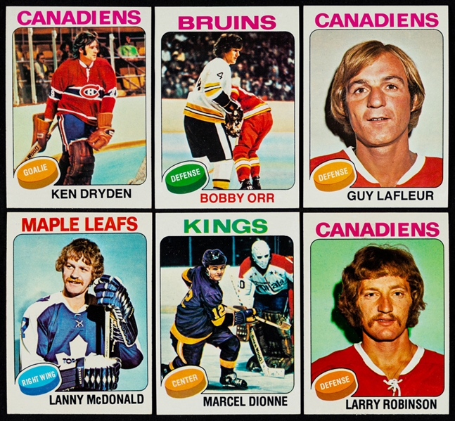 1975-76 and 1976-77 Topps Hockey Complete Mid-to-High-Grade Sets